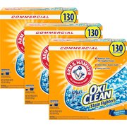 OXICLEAN Laundry Detergent, Powder, OxiClean, 130 Loads, 10 lb, , WE, PK 3 CDC3320000108CT
